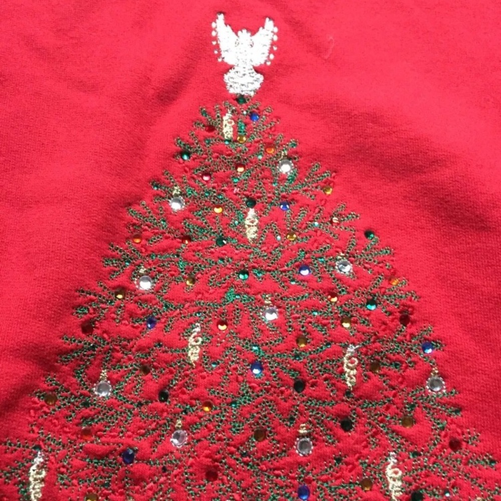 Christmas Sweatshirt Sweater 100% Cotton Sz Large